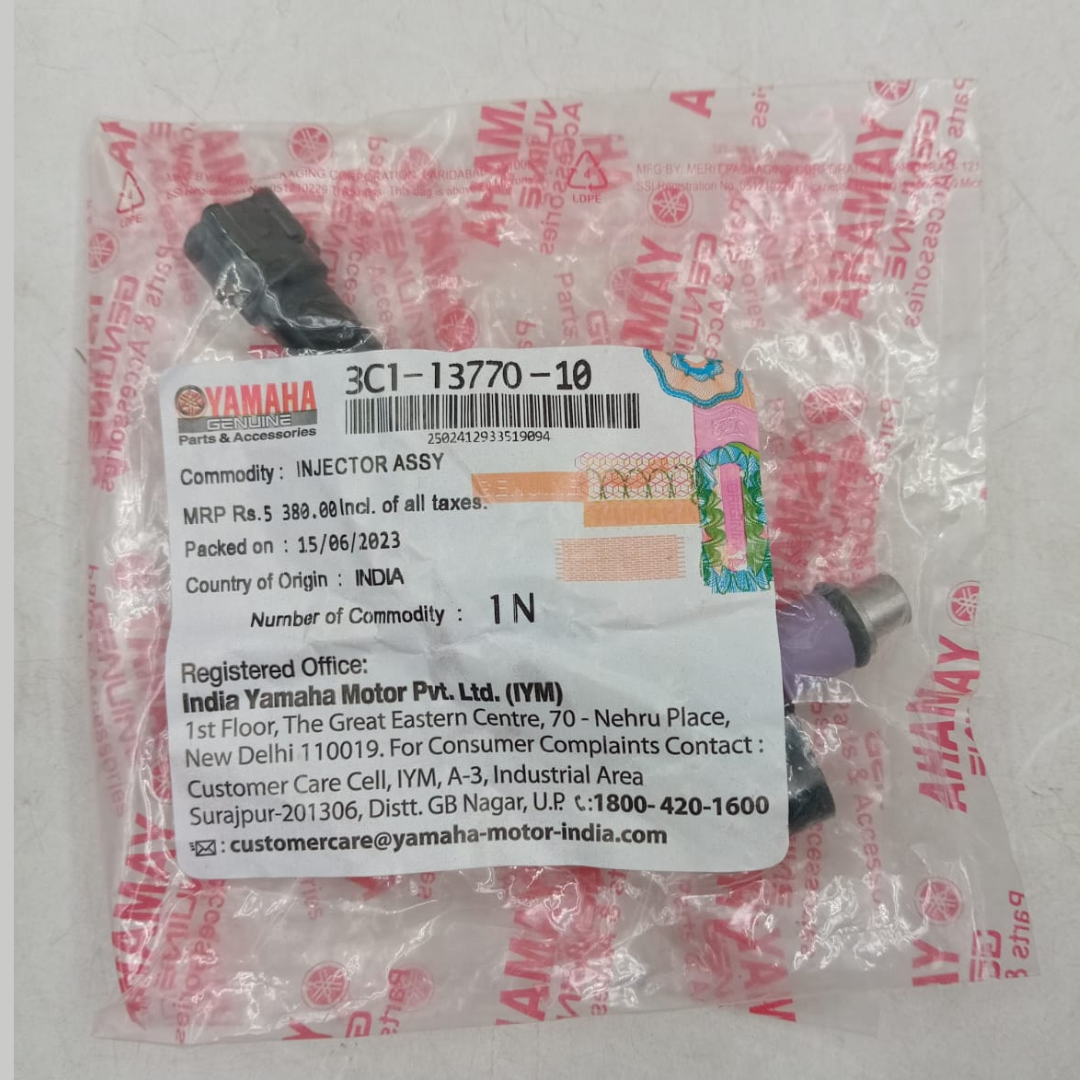 Fuel Injector R15 V2 Indian with wire, Injector ASSY 3C1-13770-10