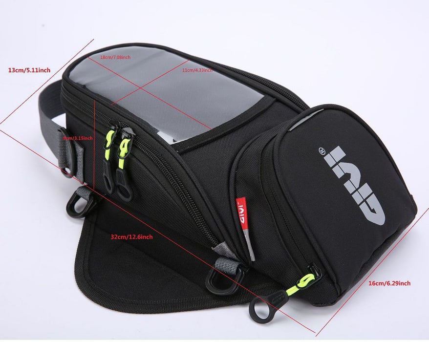 Givi EA106B Small-Size Universal Tank-Bag, with Magnets 6 LTR