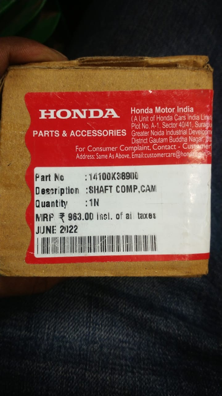 Cam Shaft for Honda Hornet 2019 CBS