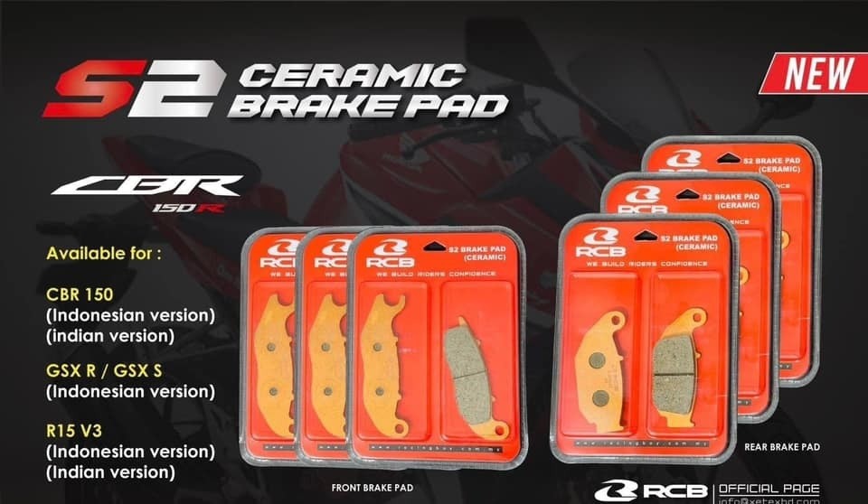 S2 CBR 150 Ceramic break pad for GSX-R,CBR,GSX-S,R15 V3
