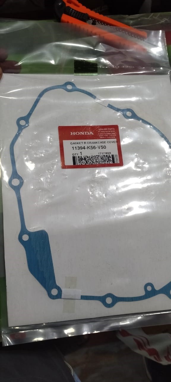 Clutch Gasket for CBR / Exmotion , GASKET R CRANKCASE COVER 11394-K56-V50
