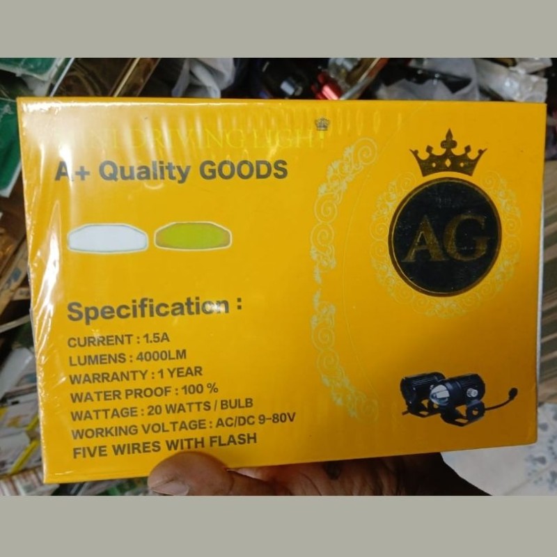 AG Mini Fog Light With Relay (1 Year Warranty)