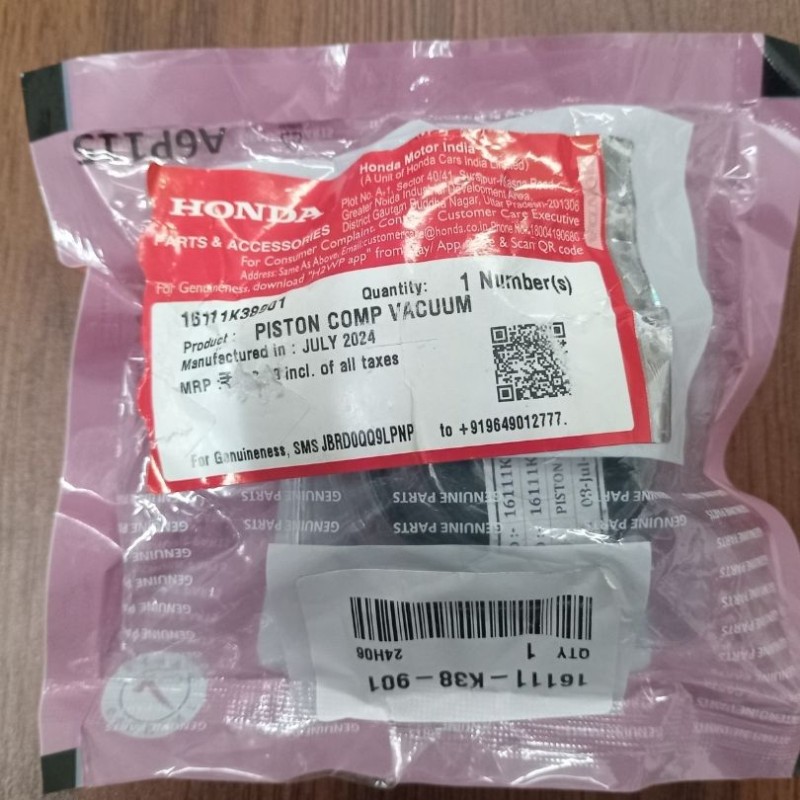 Carburetor Piston Hero Honda CBZ XTREME, PISTON COMP VACUUM 16111K38901