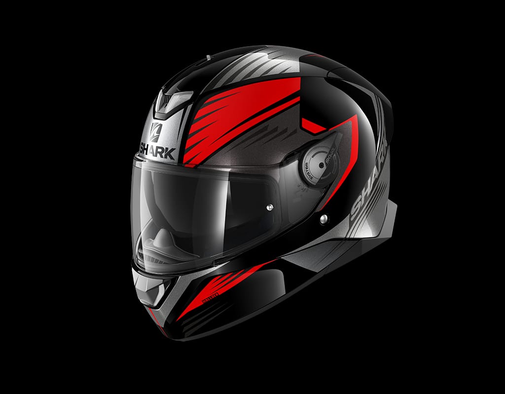 SHARK SKWAL 2 HALLDER Black Red Anthracite KRA