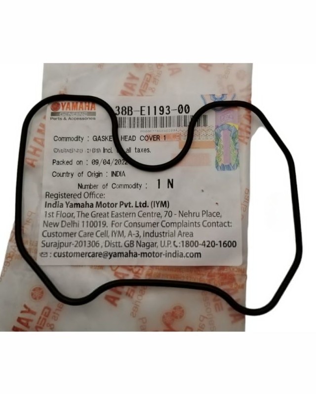 Head Rubber R15 V2, GASKET, HEAD COVER 1 38B-E1193-00