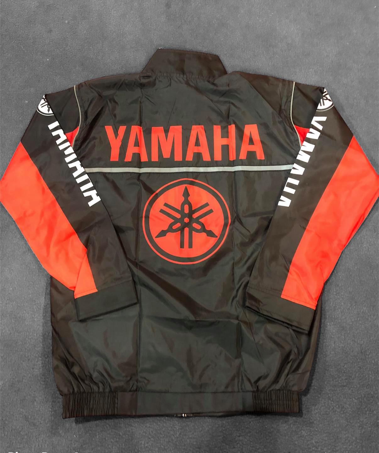 Yamaha Orange Motorcycle Semi-Waterproof Dust Coat Windbreaker