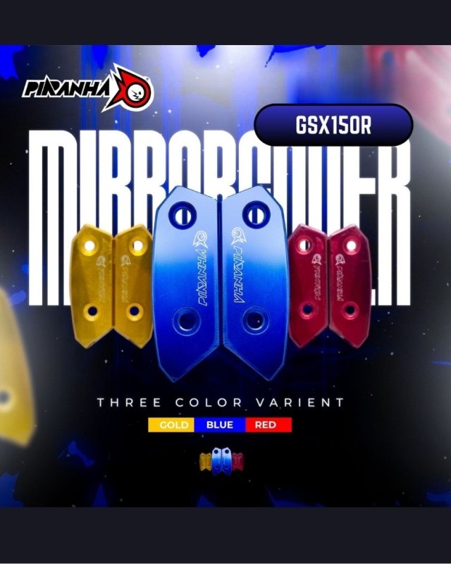 Piranha CNC Mirror Hole Cap Cover For GSXR 150