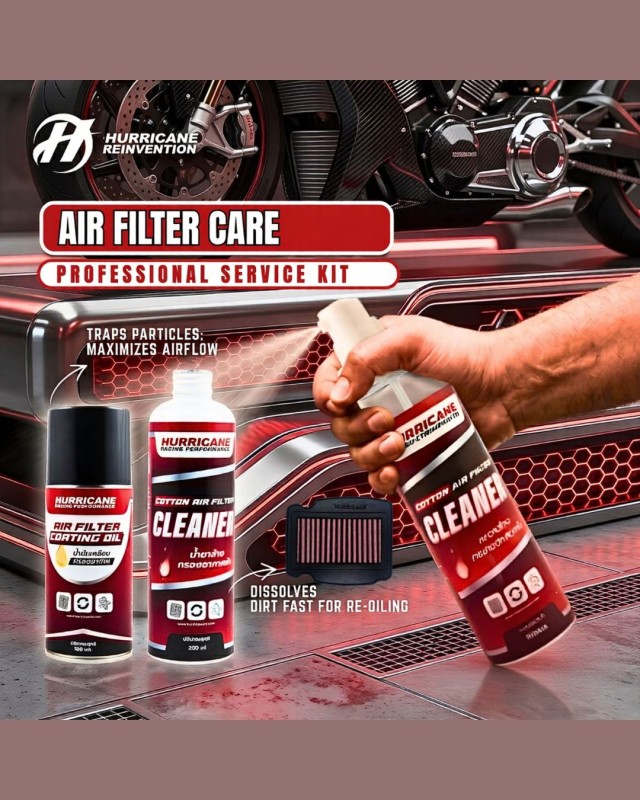 Hurricane Cleaning Kit For All Kind of Aftermarket Racing Air Filter