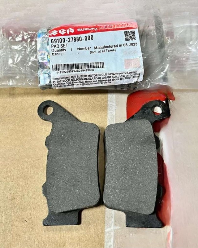 Rear Brake Pad Gixxer Carburetor / Fi ABS / SF Fi ABS, PAD SET 69100-27880-000