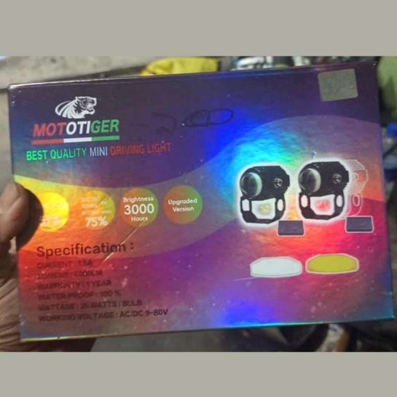 MOTOTIGER Mini Fog Light With Relay