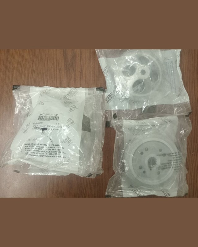 Full Clutch Plate Set FZS V4 Fi, PLATE FRICTICN, BAC-E6321-00, BOSS CLUTCH, BAC-E6371-00, PLATE CLUTCH 1, B9P-E6324-00