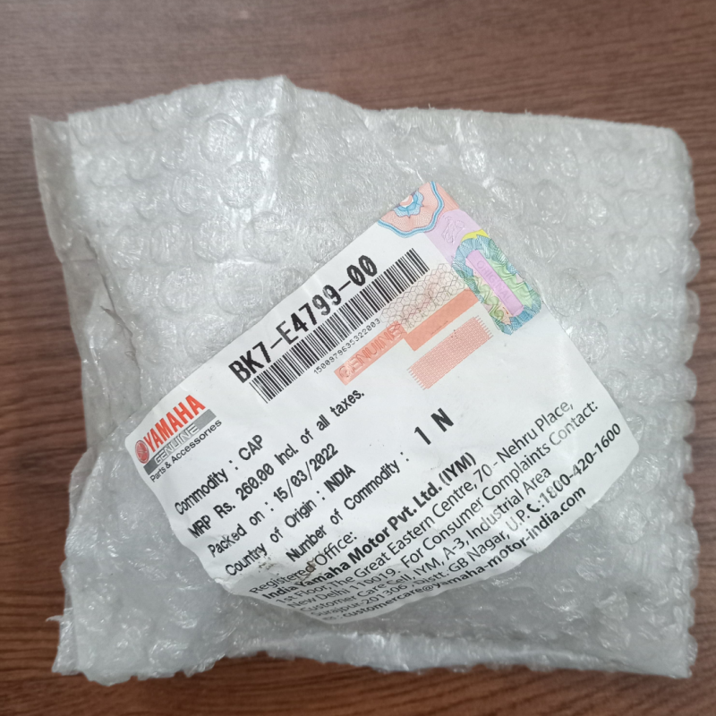 MT 15 Silencer Cap, CAP BK7-E4799-00