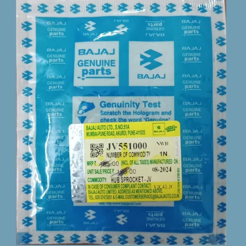 Front Sprocket 15 Teeth Pulsar 135CC, HUB SPROCKET, JV551000