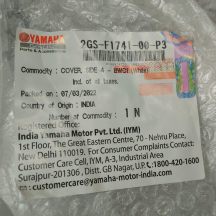 Back Panel FZS V2 Cover Side 4 White- 2GS-F1741-00-P3