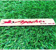 Apache Front Number Plate Sticker