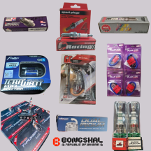 Package of Racing Spark Plugs & Ignition Coil