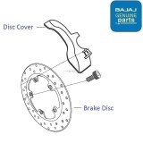 Bajaj Discover 150 (2010-2013 model) Front Disk Cover