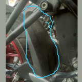 Original Small Tyre Guard GSXR 150 Indo