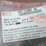 Rear Brake Pad FZS V3 Delux, Brake Pad Set Rear B97-F5806-00