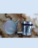 Chigo Universal CNC Aluminum Brake Fluid Reservoir Clutch Cylinder Tank Oil Fluid Cup Silver