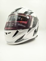MT Alamo Shell Full Face White  & Black