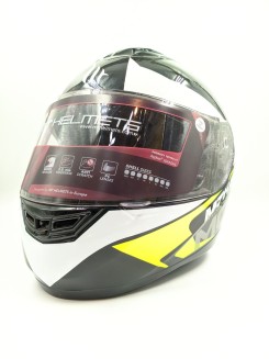 MT Moon Full Face Black & Lemon Yellow