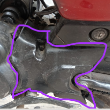 Small Chain Sprocket Cover Platina 125