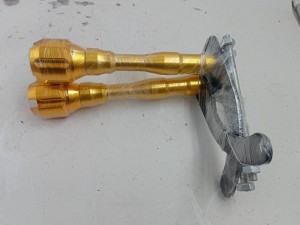 Gixxer SF v2 Full CNC Bumper with Clamp / Clum, Golden, Red, Blue Available