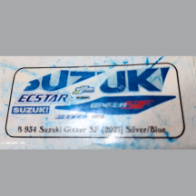 Suzuki ECSTAR Sticker Gixxer SF