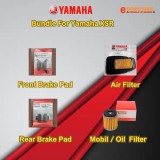 Yamaha XSR Front & Rear Brake Pad + Air Filter + Mobil Filter