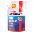 Shell Advance 4T AX5 , 20W40 - 1 Ltr Pouch