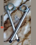 Chigo Silver CNC Aluminum Universal Motorcycle Fork Clip On Handle Bar
