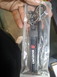 Leather Key Ring Chain Suzuki Apache