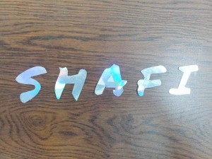 Customized Alphabet Name Sticker