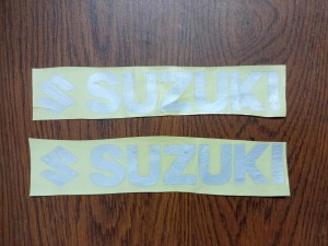 Suzuki Name Sticker